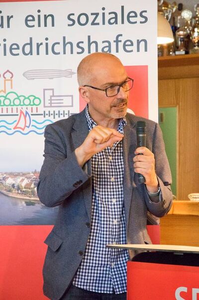 Peter Simon auf dem Sommerfest Der SPD Bodenseekreis (Bild Labitzke)